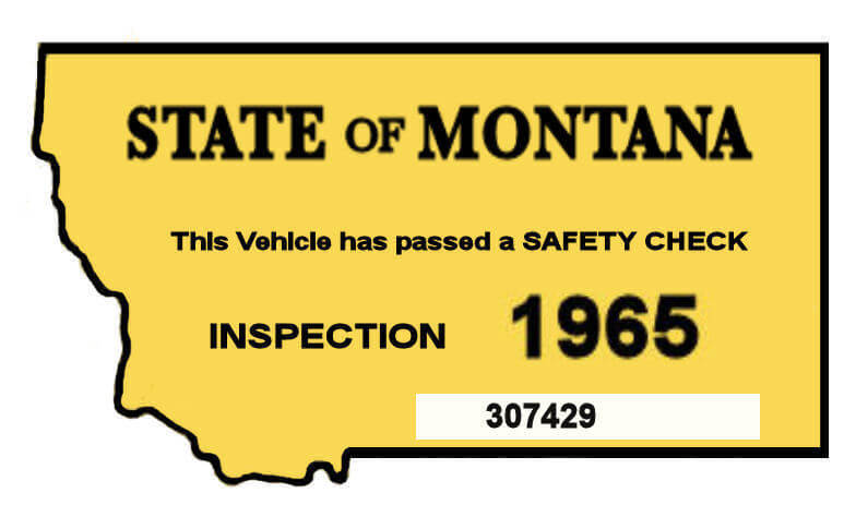 (image for) 1965 Montana Safety Inspection Sticker